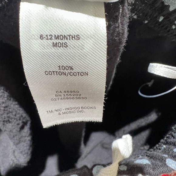 NWT Bonjour sweatshirt and pattern track pants with kangaroo pocket, size 6-12 m - Picture 9 of 9